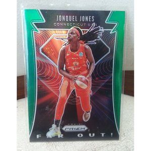 Jonquel Jones 2020 Panini Prizm GREEN Prizm WNBA Far Out Insert Card #9 Sun